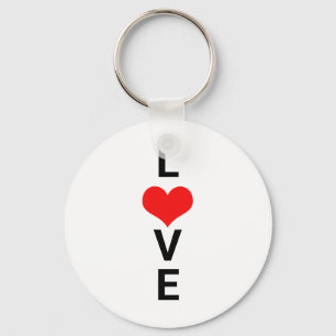 Love Red Heart Cute Valentijnsdag Weddings Sleutelhanger