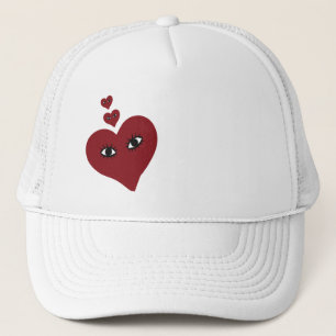 Love Red Heart Face Trucker Pet