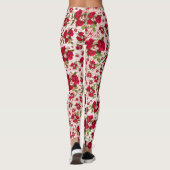 Love Red Rose Bouquet Photography Random Pattern Leggings (Achterkant)
