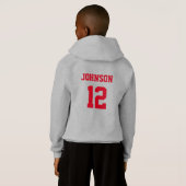 Love Red Voetbal - White Letters (Achterkant volledig)