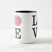 LOVE Red White en Black Mok (Midden)