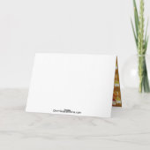 Love Red White Vin Anniversaire Carte de note (Dos)