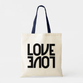 Love Reflected Monochrome Tote Bag (Achterkant)