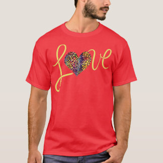 LOVE regenbooghart T-shirt