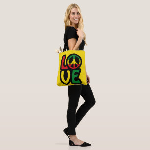 Love reggae musique symbole de paix sac reggae