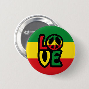 Love Reggae Ronde Button 5,7 Cm