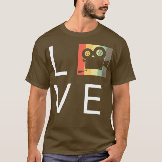 Love Retro Film Camera Filmmaker _nxpl T-shirt