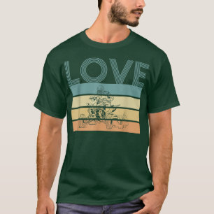 Love Retro Quad Bike Rider 1028 T-shirt