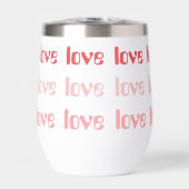 Love Retro Typographie rose et rouge (Avant)