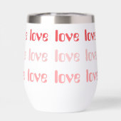 Love Retro Typographie rose et rouge (Arrière)