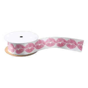 Love Ribbon Paper Kisses Valentijns Custom Ribbon Lint