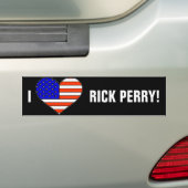 LOVE RICK PERRY BUMPERSTICKER (Op auto)