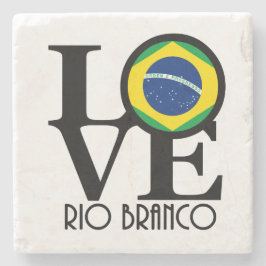LOVE Rio Branco Stenen Onderzetter