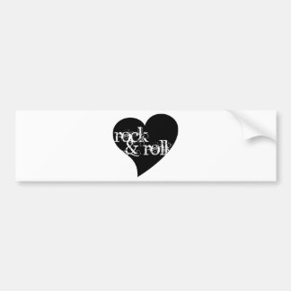 Love Rock & Roll Design Bumpersticker