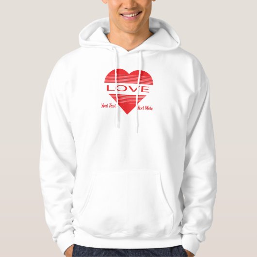 Love & Romance Concept Design with Heart Elements Hoodie (Voorkant)