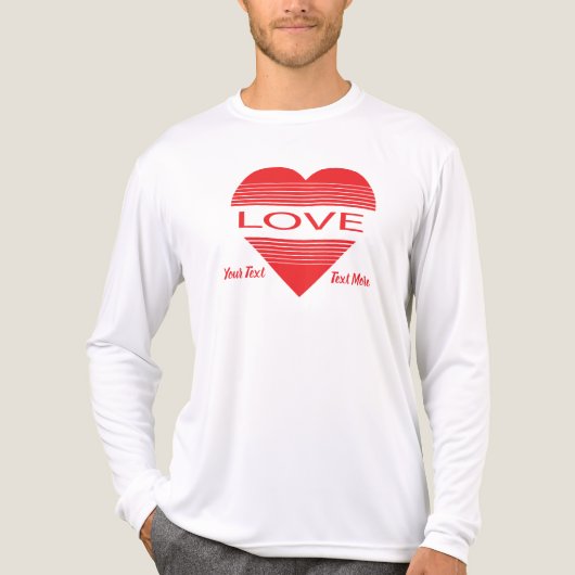 Love & Romance Concept Design with Heart Elements Tri-Blend Shirt (Voorkant volledig)