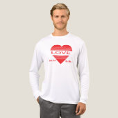 Love & Romance Concept Design with Heart Elements Tri-Blend Shirt (Voorkant)