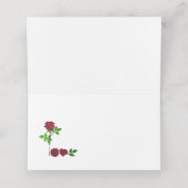 LOVE - Romantisch handgeschilderd Roos Place Card (Binnenkant ongevouwen)