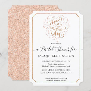 Love Roos Gold Glitter Typography Vrijgezellenfees Kaart