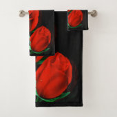 Love Rose Bathroom Towel Set (En situation)