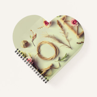 “Love Rose” Spiraal Hart Notitieboek