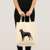 Love Rottweiler Sac fourre-tout de toile de chien (Devant (produit))