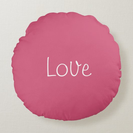 Love Round Pillow Rond Kussen (Voorkant)