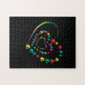 Love Ruban Coeur Puzzle Sensibilisation sur l'auti (Horizontal)