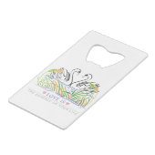 Love Rules Kredietkaart Flessenopener (Achterkant Gekanteld)