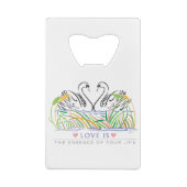 Love Rules Kredietkaart Flessenopener (Achterkant)