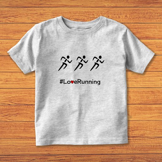 Love Running slogan runners Kinder Shirts