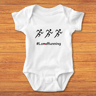 Love Running slogan runners Romper