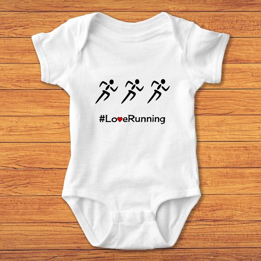 Love Running slogan runners Romper
