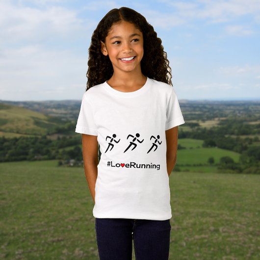 Love Running slogan runners T-shirt