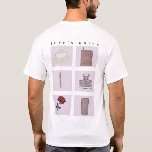 Love’s Notes Romantic Aesthetic Shirt (Achterkant)