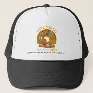 LOVE SAFARI Veni Vidi Amavi Familiegroep Reünie Trucker Pet