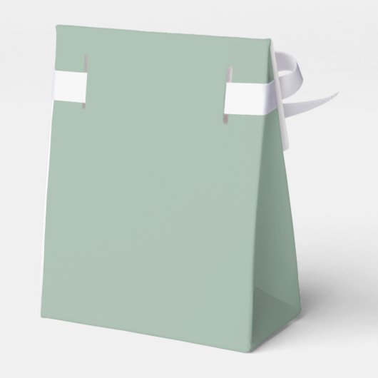 Love Sage Green Wedding Custom Names Bedankt Bedankdoosjes (Achterkant)
