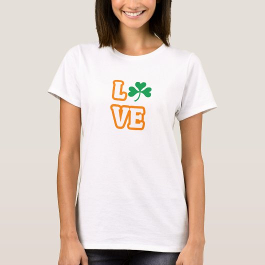 "LOVE" (SAINT PATRICK'S EDITION) T-shirt voor vrou (Voorkant)