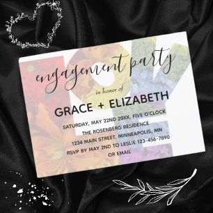 LOVE Same-Sex Wedding Engagement Party Kaart