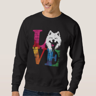 Love Samoyed - kleurrijk Samojeed Hondenras Trui