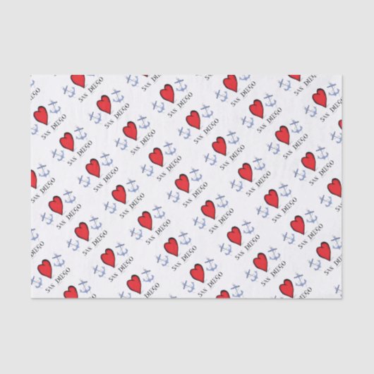 love san diego tissuepapier (Voorkant)