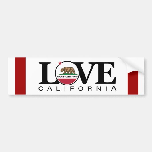 LOVE San Francisco Bumper Sticker (Devant)