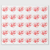 Love San Francisco Heart Cadeaupapier (Vlak)