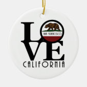 LOVE San Francisco Keramisch Ornament (Voorkant)