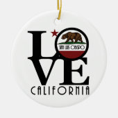 LOVE San Luis Obispo Keramisch Ornament (Voorkant)