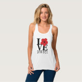 LOVE Sanibel Red Hibiscus Tanktop (Volledige Voorkant)