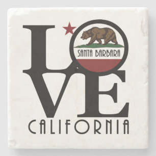 LOVE Santa Barbara Californië Stenen Onderzetter