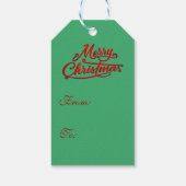 Love Santa Black Santa kerstcadeLabel Cadeaulabel (Achterkant)