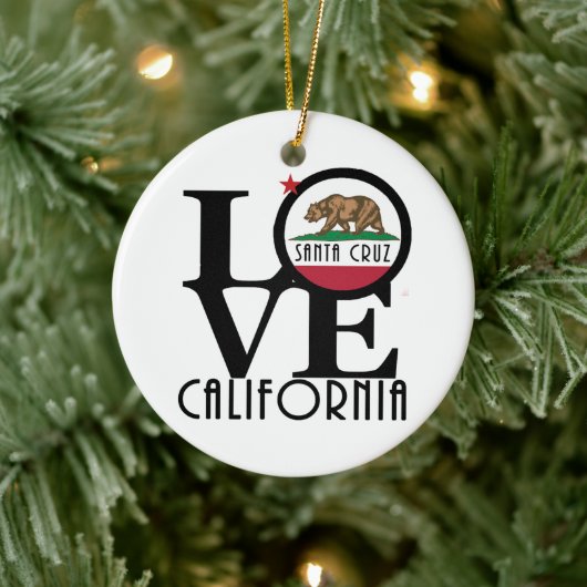 LOVE Santa Cruz Keramisch Ornament (Boom)