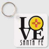 LOVE Santa Fe New Mexico Sleutelhanger (Voorkant)